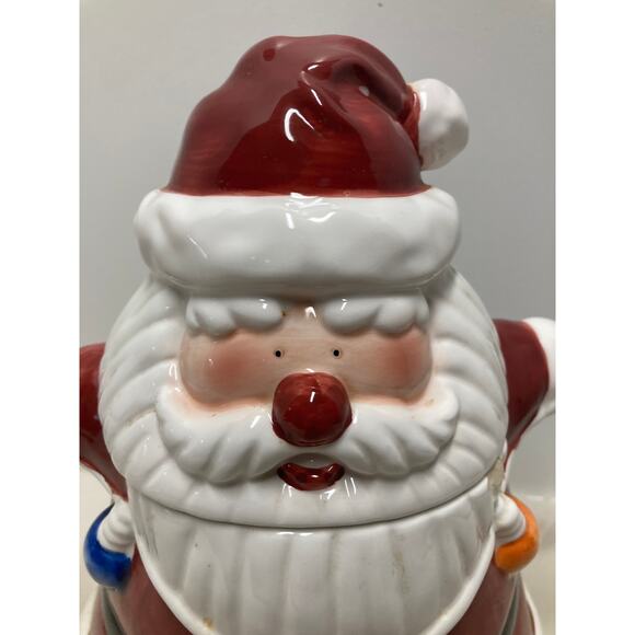 Ceramic Santa Holding Lights Cookie Jar - Asia Master Group - Christmas Item - Picture 11 of 11